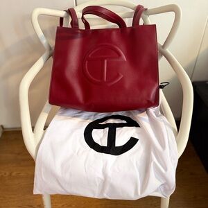 Telfar Bold Red Tote Bag